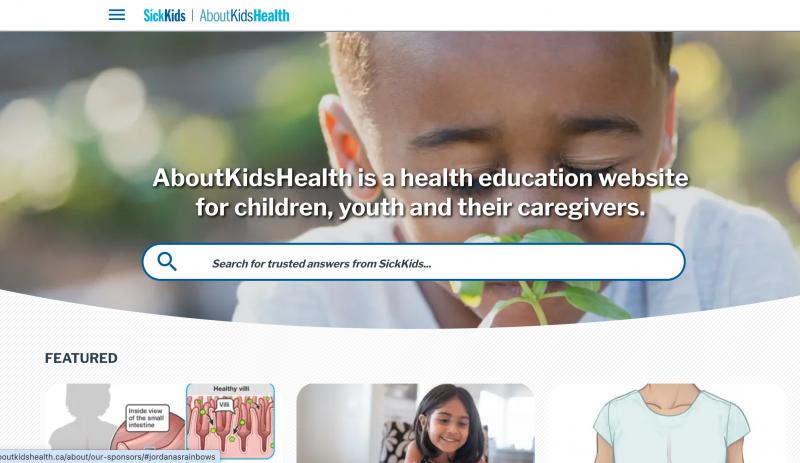 Aboutkidshealth website