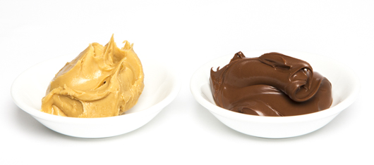 Peanut butter, chocolate spread